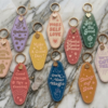 Inspirational Motel Keychains