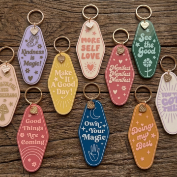 Inspirational Motel Keychains