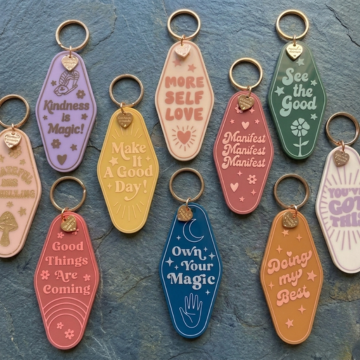 Inspirational Motel Keychains
